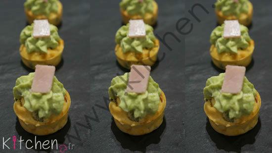 Mini-cupcakes jambon petits pois