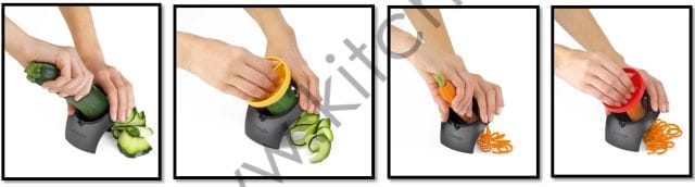Coupe-légumes en spirale pour éplucher légumes et décorer assiette, Accessoires de découpe